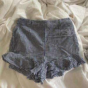 Zara women’s gingham shorts
